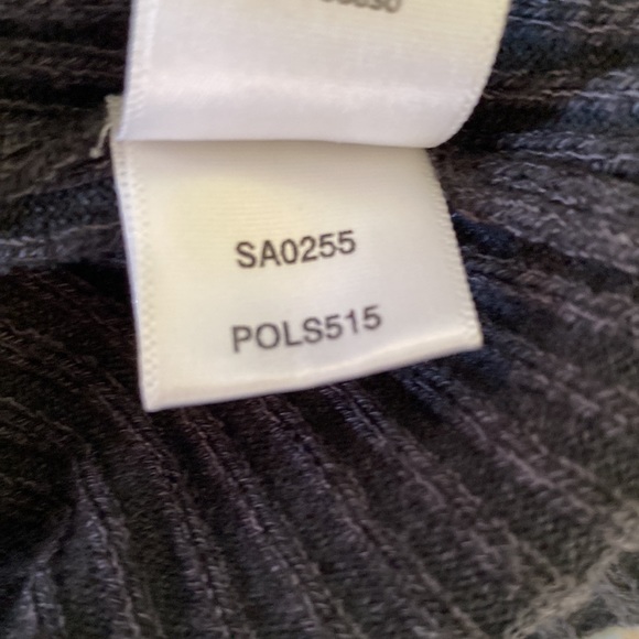 Leo & Sage Gray Yellow Ribbed Long Sleeve Top - S - Picture 11 of 11